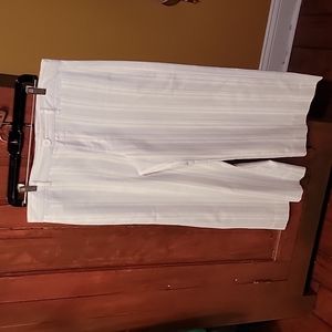 Gap striped wide leg cropped pants